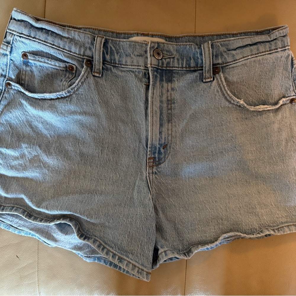 Abercrombie & Fitch Light Blue Denim Jean Shorts